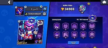 Brawl Stars hesabı – yüksək trofey və zəngin kolleksiya - Kupa Yolu