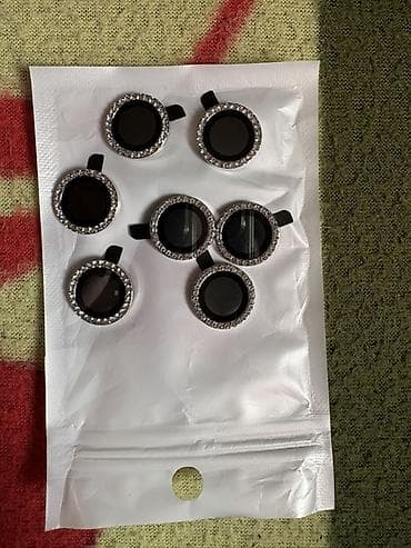 İphone 16,16plus 17ye ye geden qasli kamera qoruyucusu 7deneli