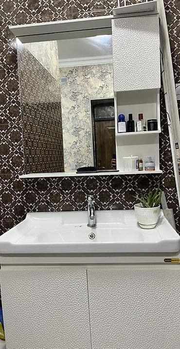 hamam ucun şkaf: Vanna otağı üçün komplekt mebel və lavabosu - Brend: Gold Banyo — 1