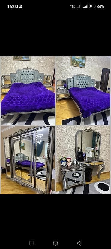 2 təknəfərlik çarpayı, Dolab, Komod, Tumba, Azərbaycan, İşlənmiş