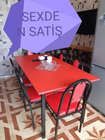 tap az masa ve oturacaqlar: Kuxna üçün masa və oturacaqlar desti, kafe və cayxana üçün stol stul — 23