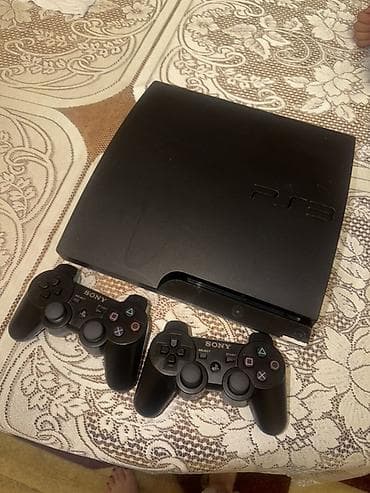 ps 4 oyun diski: Sony PlayStation 3 Slim oyun konsolu Komplekt: - PS3 Slim konsolu — 10
