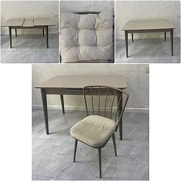 Gul✔️170 man(8 noyabr metro). Metbex üçün masa + 4 stul və 4