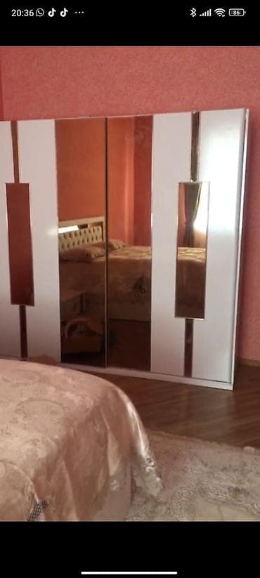 Yataq mebeli dəsti (2 nəfərlik taxt + Matras + Şfoner + 2 Tumba + — 1