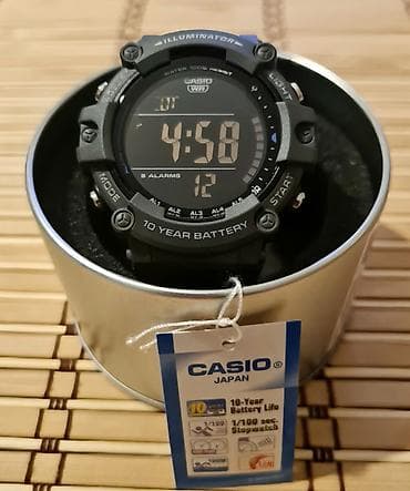 Eynəklər: Yeni, Qol saatı, Casio, rəng - Qara — 1