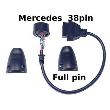 Avtomobil kompressorları və nasosları: Avto diaqnostika kabeli. Adapter for: Mercedes üçün 38 pin (full) to — 1