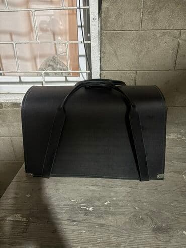 pul yığmaq ucun qab: Qara rəngli sənəd/eskiz çantası - Material: möhkəm, sərt divarlı — 1