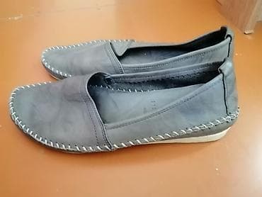 mokasinlər: Qadın mokasinləri – boz rəng - Model: slip-on mokasin - Rəng: tünd — 1