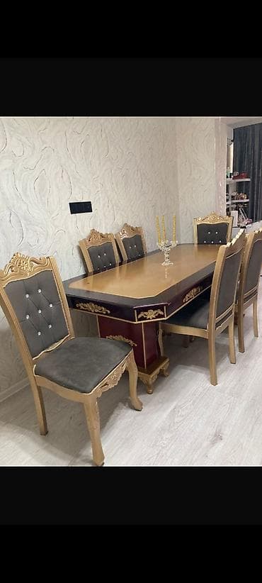 Qonaq otağı üçün, İşlənmiş, 6 stul