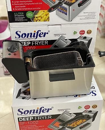 Fri kartof aparati Sonifer 4 litr tutumlu 130-190 derece temperaturda