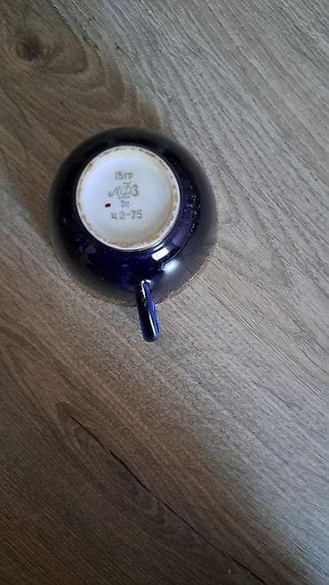 Ev və bağ: Çay dəsti, rəng - Göy, Farfor — 2