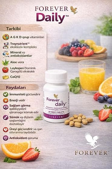 multivita ampula: Forever məhsulları – sağlamlıq və gündəlik qulluq üçün kompleks dəst — 3