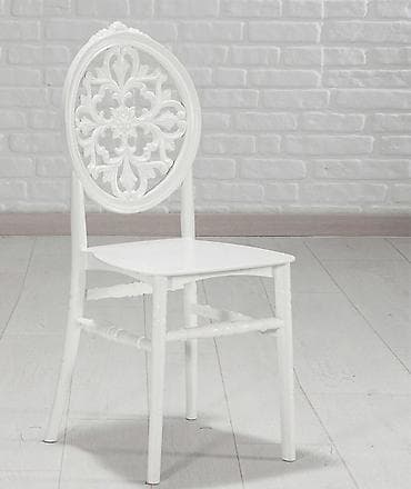 stul restoran: Qonaq otağı üçün, Qatlanmayan, rəng - Ağ Stul — 3