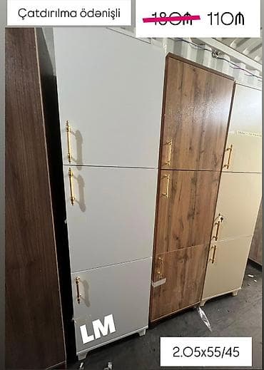 1 qapı, Ağ, Taxta, Açılan, Düz dolab lalafo.az -da 1 qapı, Ağ, Taxta, Açılan, Düz dolab