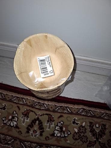 cay qabi: Məhsul: Birdəfəlik servis dəsti Tərkib: - Palma yarpağından — 2