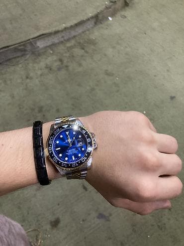 saat qız ucun: İki rəngli metal bilərzikli kişi qol saatı ROLEX OYSTER PERPETUAL — 2
