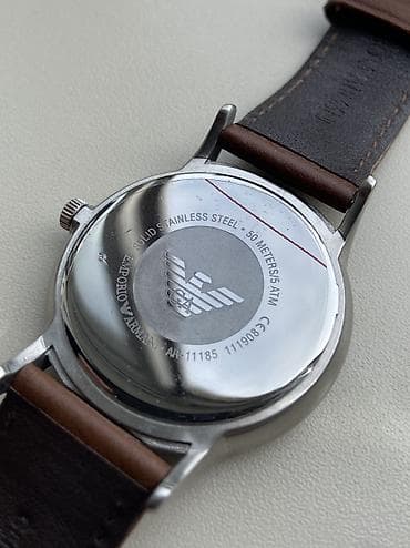 rus saati: Qol saatı, Emporio Armani, rəng - Qəhvəyi — 10