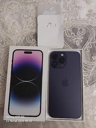iphone çin versiyonu: IPhone 14 Pro Max, 128 GB, Deep Purple, Face ID — 6