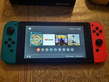 nintendo switch oled: Nintendo Switch V2. Ideal veziyyetde, hec bir problemi yoxdu, cızığı — 1