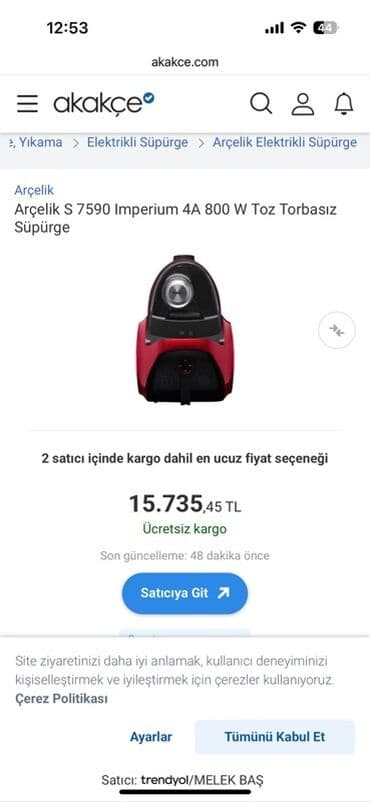 Aristonlar: Tozsoran Arcelik, Quru təmizləmə, Kredit yoxdur — 2