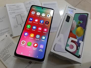 a3 samsung: Samsung Galaxy A51, 128 GB, rəng - Ağ, Zəmanət, Düyməli, Sensor — 9