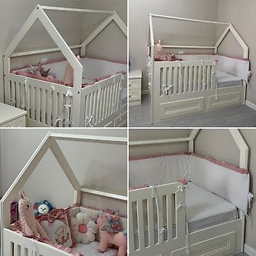 Lx Qiymət 400azn Montessori uşaq çarpayısı içinin matrasi və örtüyü