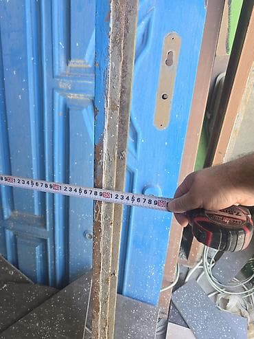 qapi plastik: 2 ədəd dəmir qapılar çox keyfiyyətli çərçivəsi şvellerdən qapılar — 4