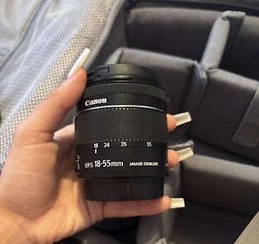 osmo mobile 6: Canon EF-S 18-55mm Image Stabilizer obyektiv - Fokus məsafəsi: 18–55 — 1