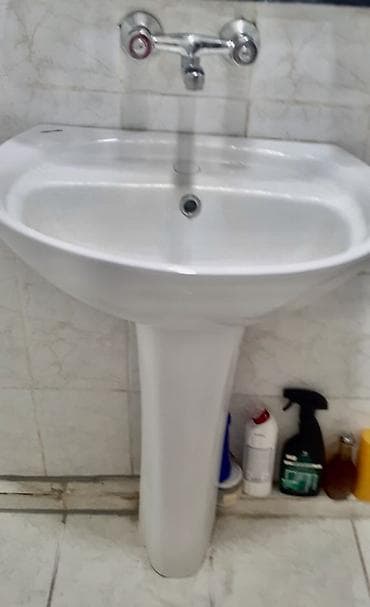 çanaqlar: Məhsul: Ayaqüstü hamam çanağı (piyedestal lavabosu) - Material — 1