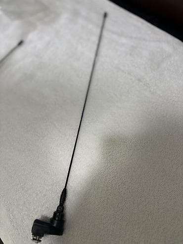 maşın antenası: Telsiz üçün çevirməli L‑şəkilli UHF/VHF antena dəsti - 3 ədəd qara — 9