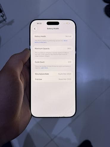 iphone 17 pro max silver: IPhone 17 Pro Max, 512 GB, Mavi, Qırıq — 7