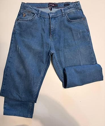 cins kombinzon: Kişi şalvarları dəsti - 2 cüt cins şalvar: orta və açıq mavi rənglər — 4