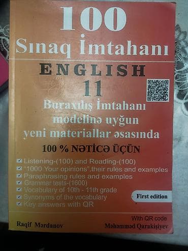Məhsul: “100 Sınaq İmtahanı – English 11” hazırlıq kitabıTəsvir: -
