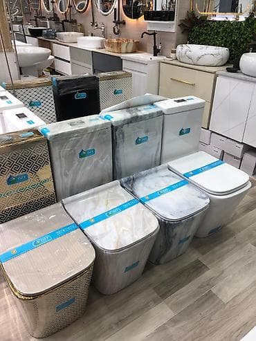 Mermer naxışlı və dizaynlı unitazlar – monoblok və asma modellər -