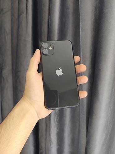 IPhone 11, 64 GB, Qara, Simsiz şarj, Face ID — 7