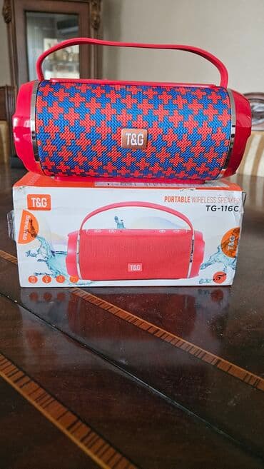 Yeni Logitech Kolonka, Növ - Bluetooth, rəng - Qırmızı