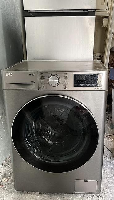 Ремонт техники: LG ThinQ paltaryuyan maşın – 8.5 kq, ön yükləməli, inox korpus — 5