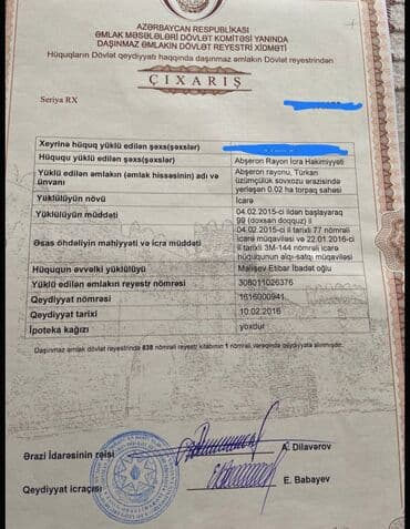 сайты недвижимости в азербайджане: 2 sot, Biznes üçün, Mülkiyyətçi, Kupça (Çıxarış) — 17