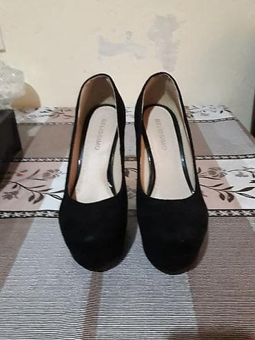 tufli: Brend: Belissimo Model: Qara platformalı daban ayaqqabı - Rəng: Qara — 1