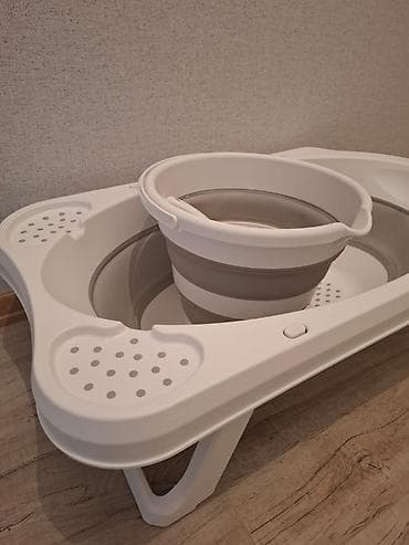 uşaq velosiped satisi: Uşaq üçün qatlanan vanna + qatlanan leğən seti - Material — 2