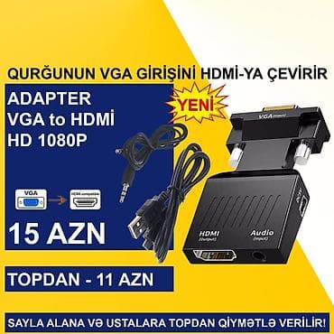 hp 4520s adapter: VGA Adapterlər SAYLA ALANA VƏ USTALARA TOPDAN QİYMƏTLƏ VERİLİR! ⭐VGA — 4