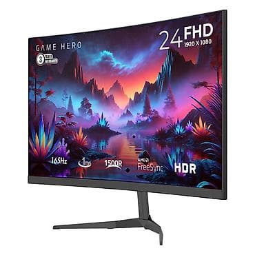 Gamebooster 24" oyun monitoru - Ekran: 24 düym, 1500R əyri panel -