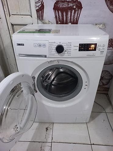 ТВ и видео: Стиральная машина Zanussi, 7 кг, Б/у, Есть сушка, Платная доставка — 2