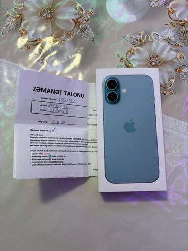 xiaomi mi 8 se qiymeti: IPhone 16, 128 GB, Yaşıl, Face ID — 4