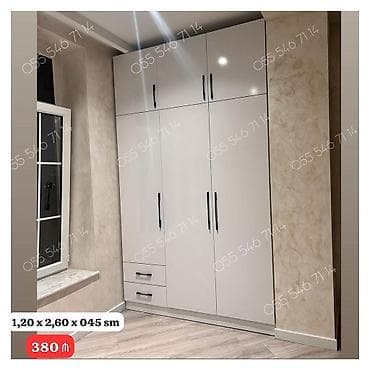 Yeni, 3 qapılı, Siyirməli, Ağ, Açılan, Düz dolab lalafo.az -da Yeni, 3 qapılı, Siyirməli, Ağ, Açılan, Düz dolab