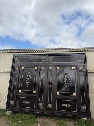 demir wkaf: Dəmir Həyət darvazası, Mexaniki, Qapı ilə, rəng - Qəhvəyi — 2