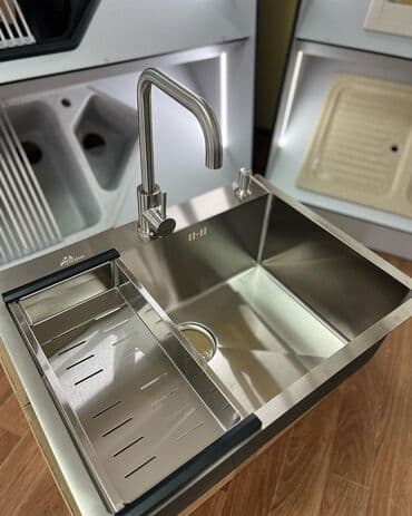 moyka nerj: Yeni Kvadrat Mətbəx çanağı, Paslanmaz polad, Pulsuz çatdırılma — 6