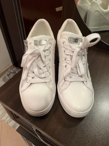 женские кеды сникерсы: Размер: 40, цвет - Белый, Новый — 3