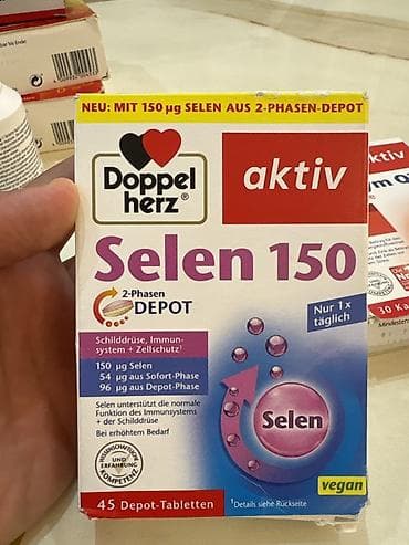 Doppelherz aktiv Selen 150 – 2-fazalı depot tabletlər Məhsul
