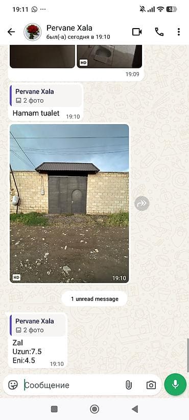 mawtagada kiraye evler: Həyət evi satılır – daş hasarla çevrili həyət və qapalı darvaza. 70 — 2
